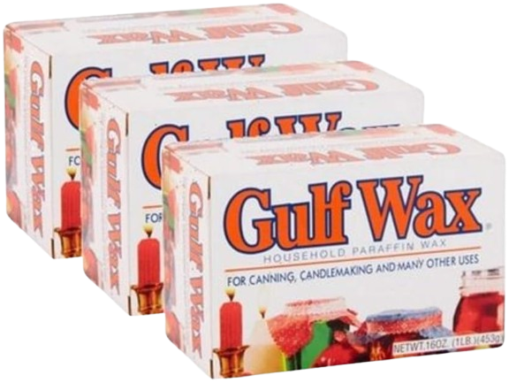 Household Paraffin Blocks for Sealing and Craft Projects - 3 Pack Set