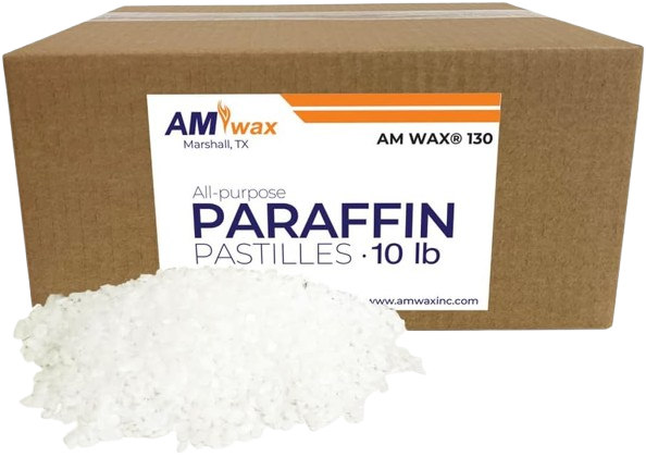 Fully Refined Paraffin Pastilles for Candle Making and Home Uses - 10 Pound
